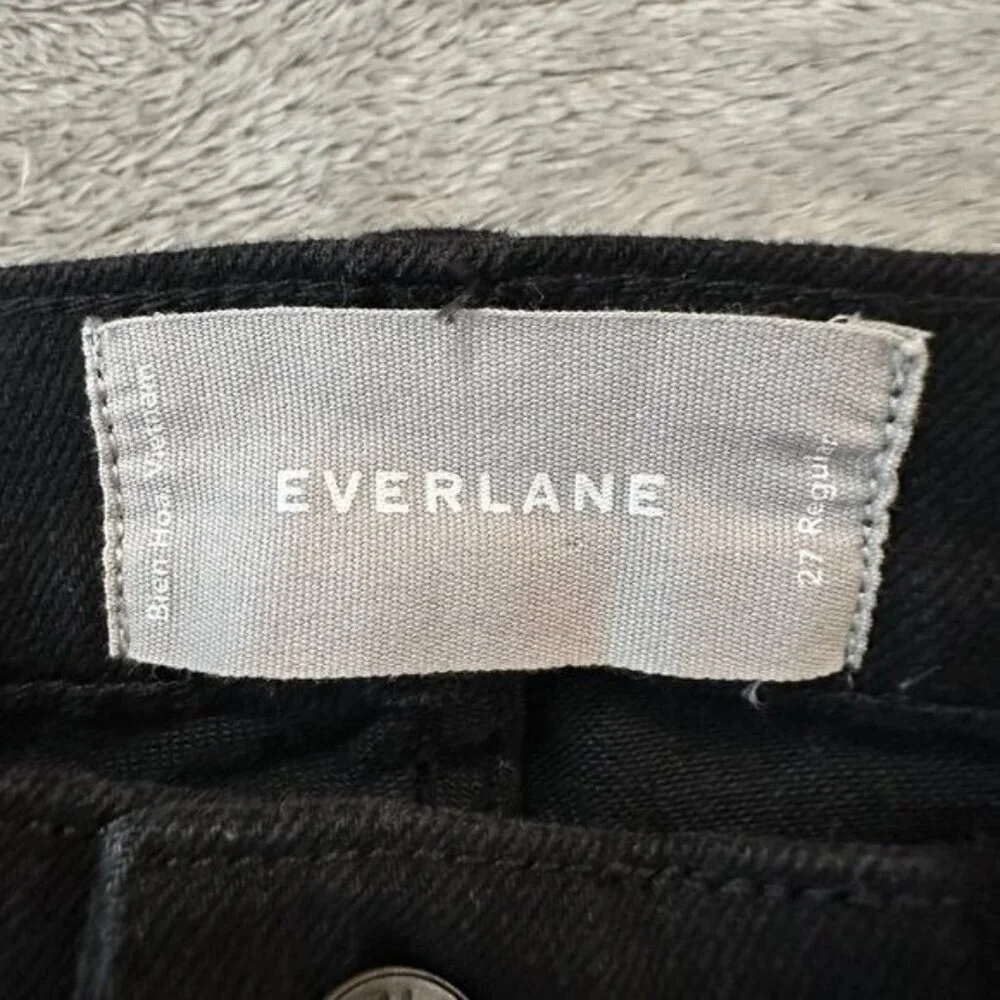 Everlane Black Jeans Crop Straight Boot Women's size 27 4 High Rise